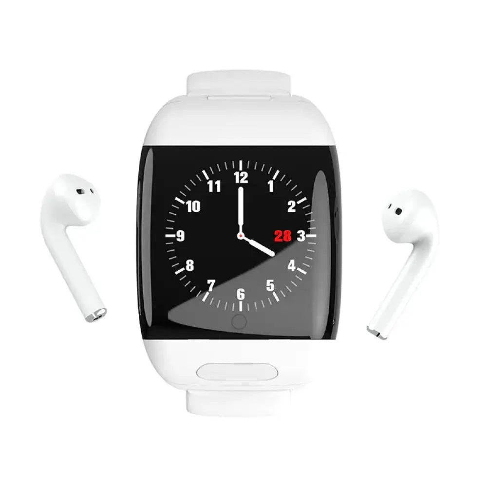 2-in-1 Multi-sport Smartwatch with Integrated Wireless Earbuds
