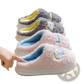 Smiling Cloud and Rainbow Plush Cotton Slippers
