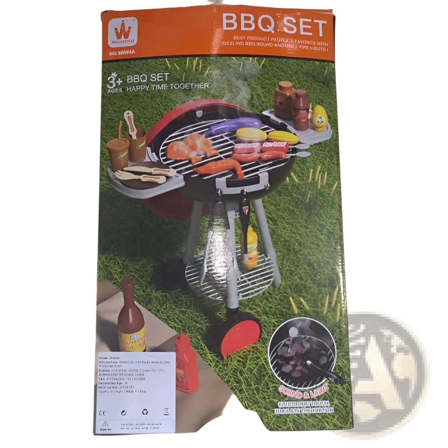 Smoking Barbecue Grill Toy with Light and Sound Ic
