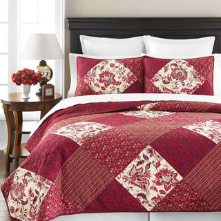 Martha Stewart Collection Somerset Square Standard Sham, Red