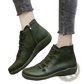 Snake Print Wedge Ankle Boots for Women