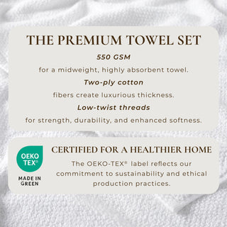 Cotton Textured Bath Towel Set - Acacia Collection