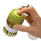 Soap Dispensing Dish Brush with Non Slip Storage Base