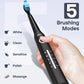 Sonic Electric Toothbrush 5 Modes Rechargeable Black
