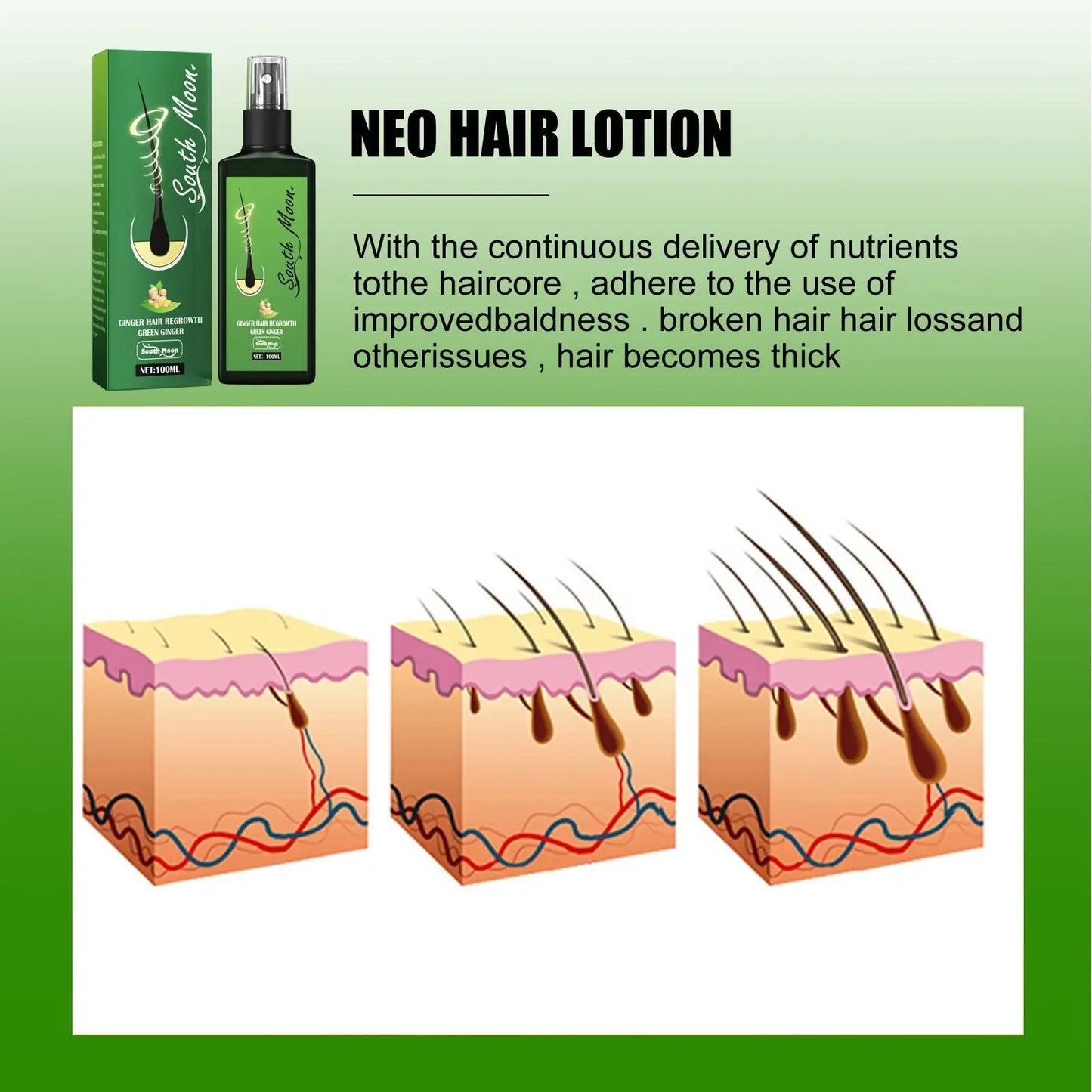 South Moon Ginger Hair Growth and Strengthening Spray