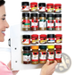 Spice Rack Organizer Wall Mount Adhesive Clips