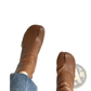 Split Toe Tabi High Heel Leather Ankle Boots