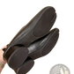 Split Toe Tabi Leather Pumps Mid Heel Horseshoe Shoes