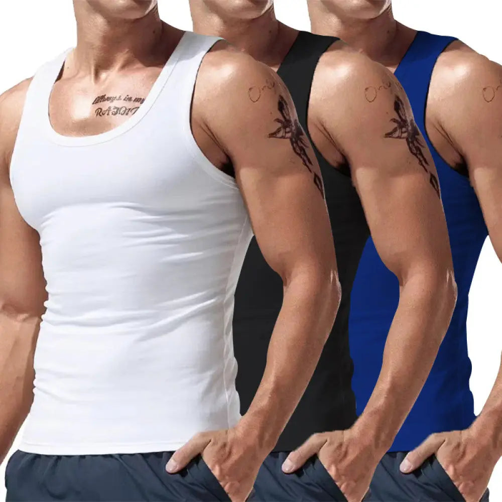 Men's 3-piece Multicolor Summer Tank Top Set