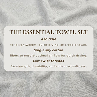 Cotton Terry Bath Towel Set - Cooper Collection