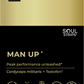 Soul Strips Man Up 30 Vegan Sugar Free Dark Chocolate Flavor 30 Strips