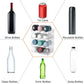 Stackable 12 Bottle Storage Rack 4 Tier Water Bottle Holder