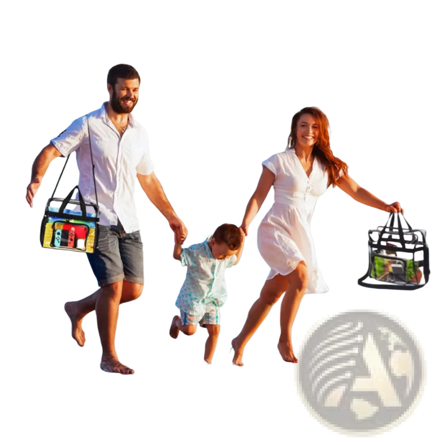 Stadium Approved Clear Crossbody Bag with Mesh Pockets