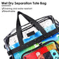 Stadium Approved Clear Crossbody Bag with Mesh Pockets