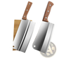 Stainless Steel Chef Knife Cleaver with Wood Handle