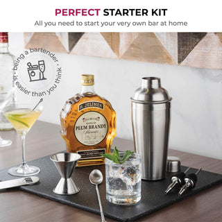 7-Piece Stainless Steel Cocktail Shaker Set