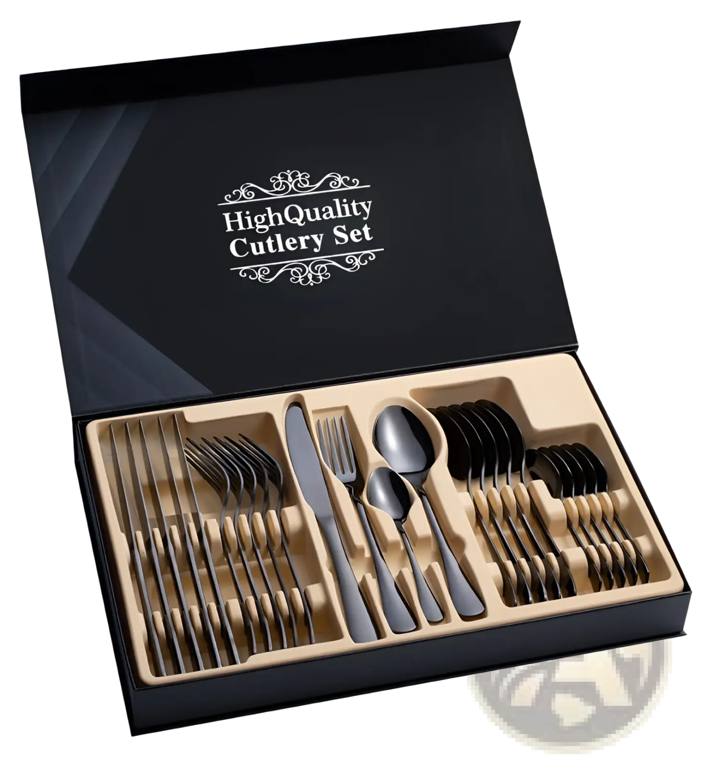 Stainless Steel Cutlery Set 24 Piece Gift Box Mirror Finish