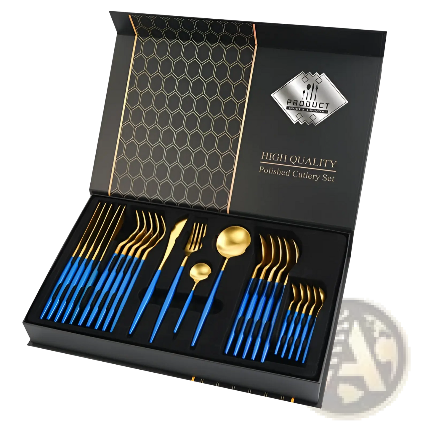 Stainless Steel Cutlery Set 24 Piece Luxury Gift Box