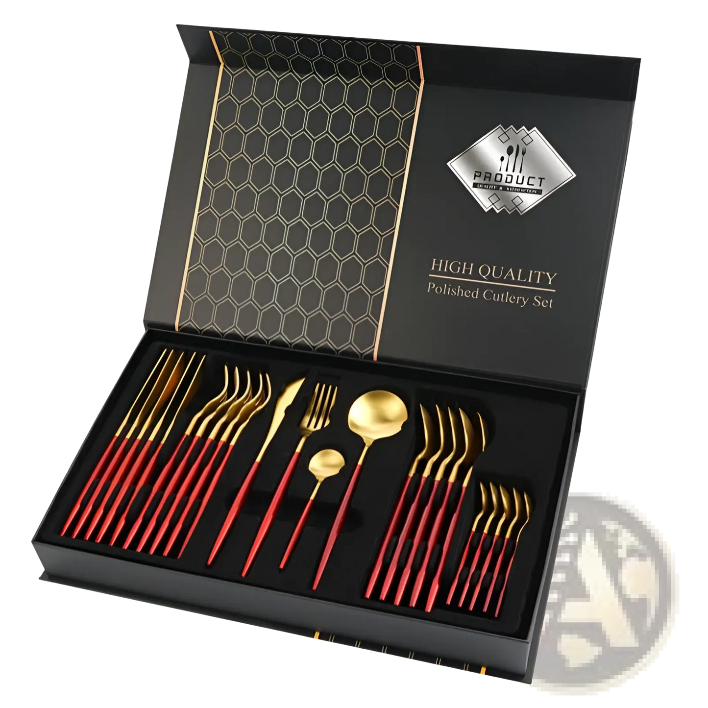 Stainless Steel Cutlery Set 24 Piece Luxury Gift Box