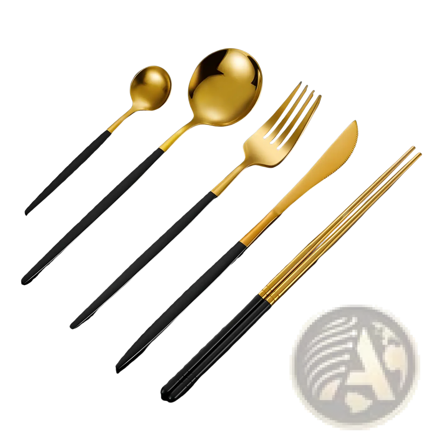 Stainless Steel Cutlery Set with Chopsticks 5pc