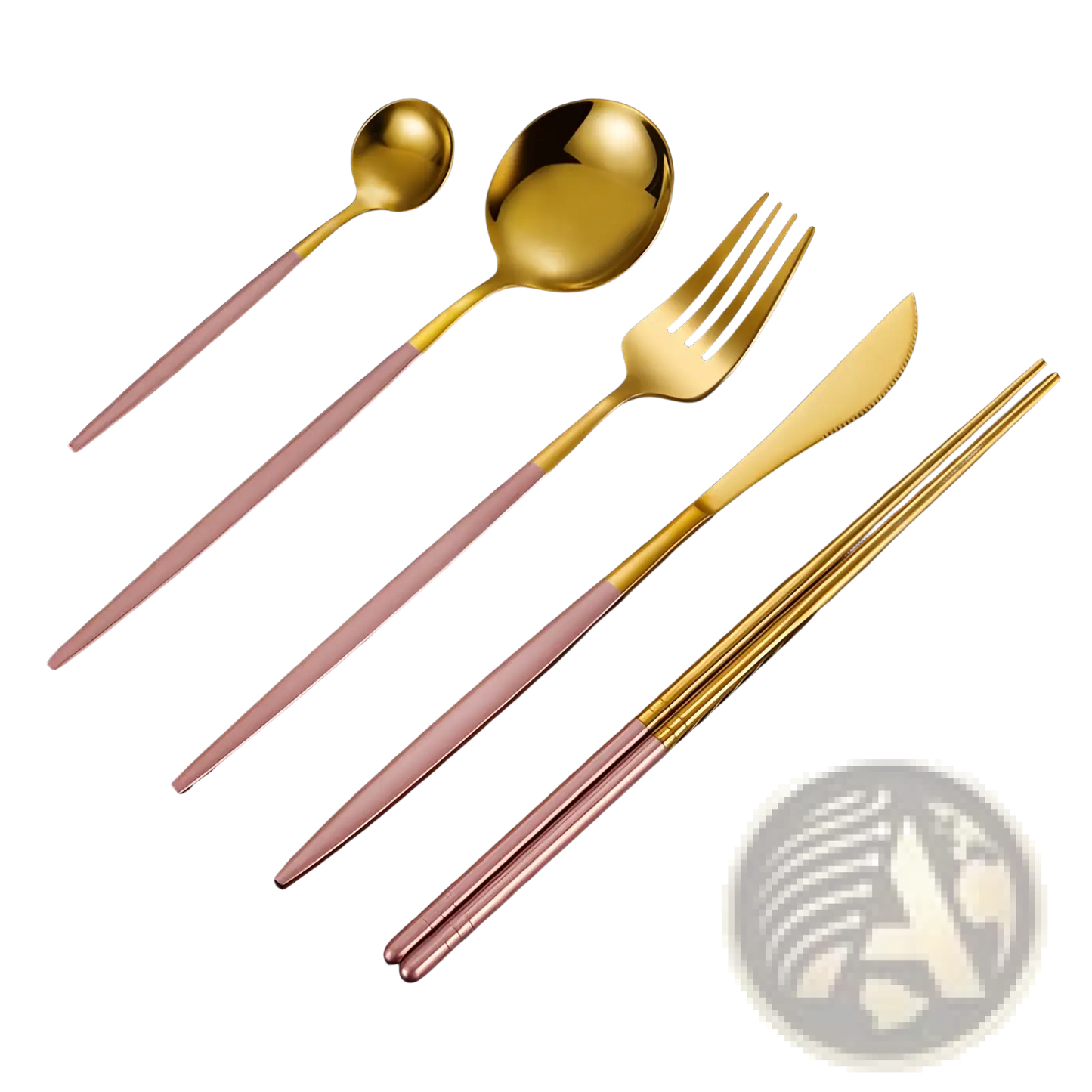 Stainless Steel Cutlery Set with Chopsticks 5pc