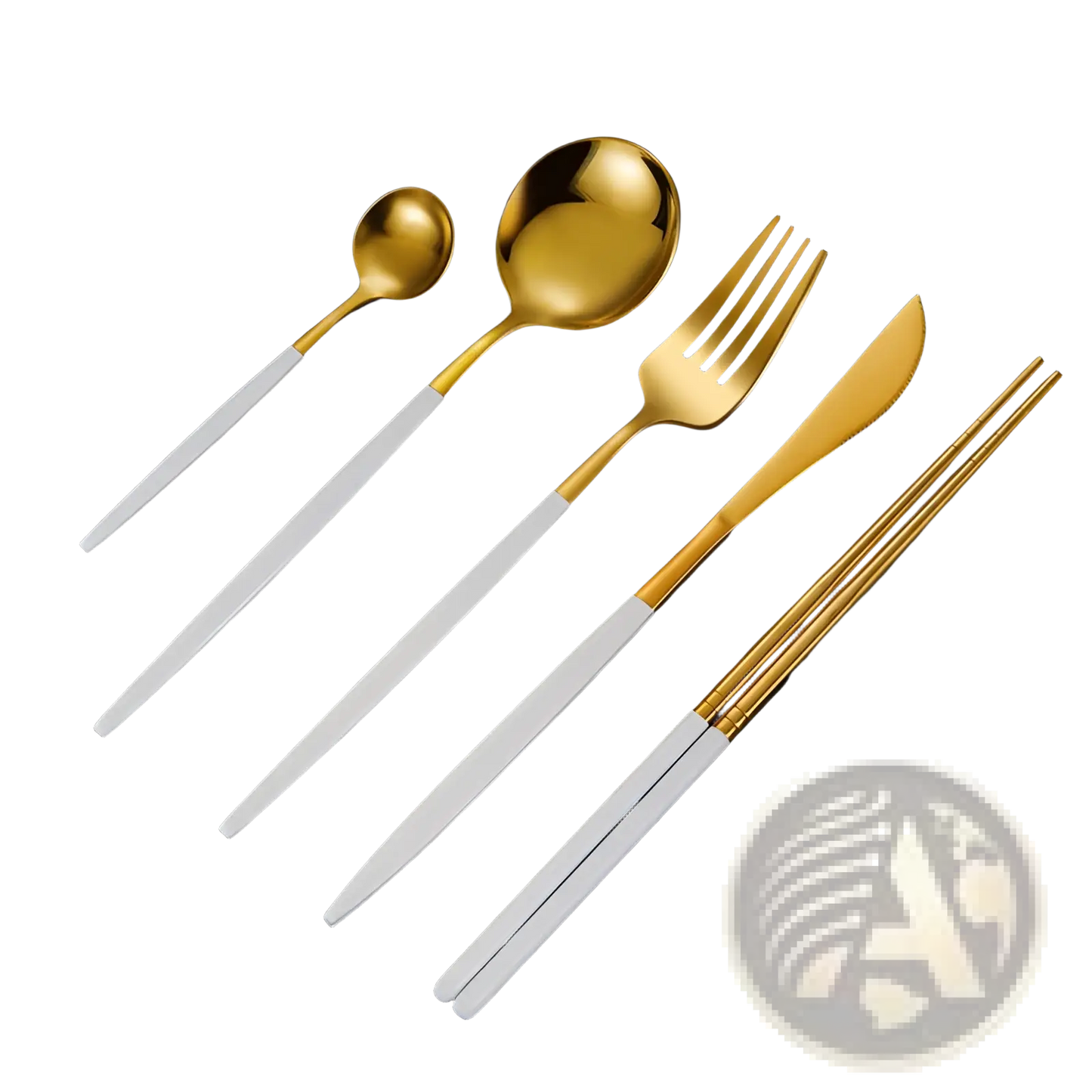 Stainless Steel Cutlery Set with Chopsticks 5pc