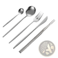Stainless Steel Cutlery Set with Chopsticks 5pc