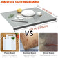 Stainless Steel Cutting Board with Lip Xxl 304 Metal