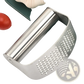 Stainless Steel Garlic Press Curved Masher Utensil
