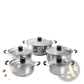 Stainless Steel Induction Cookware Set 5 Pieces