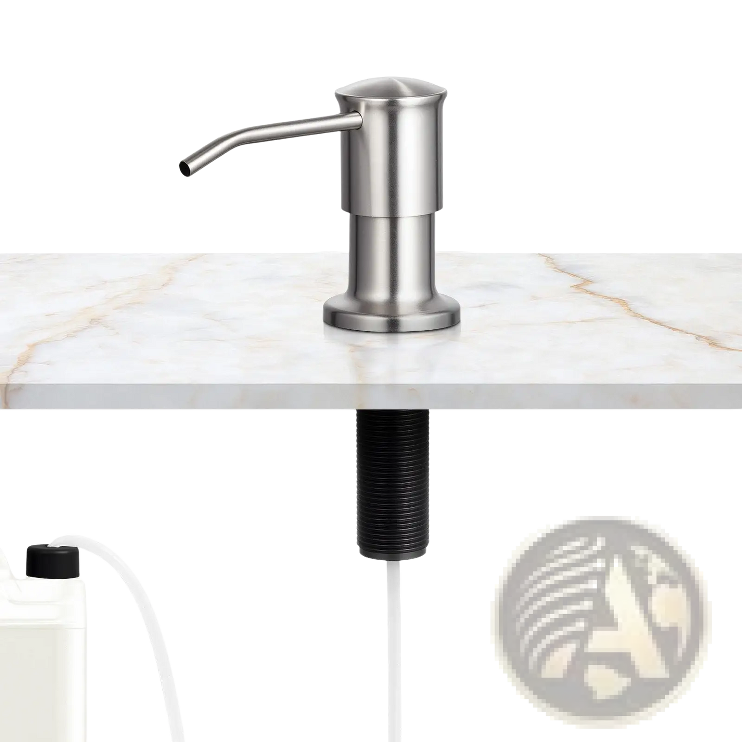 Stainless Steel Kitchen Sink Soap Dispenser Pump