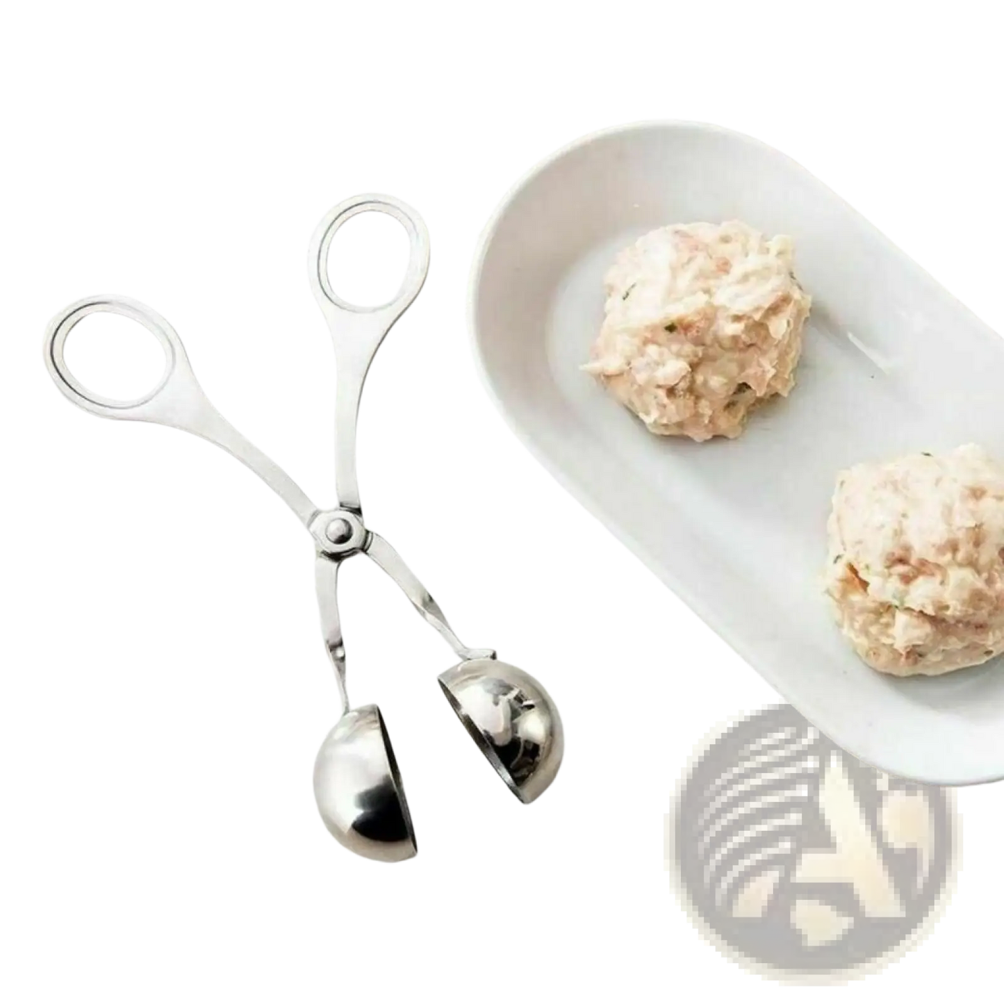 Stainless Steel Meatball Maker Tongs Kitchen Baller Scoop