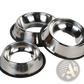 Stainless Steel Pet Bowls with Non Slip Rubber Base