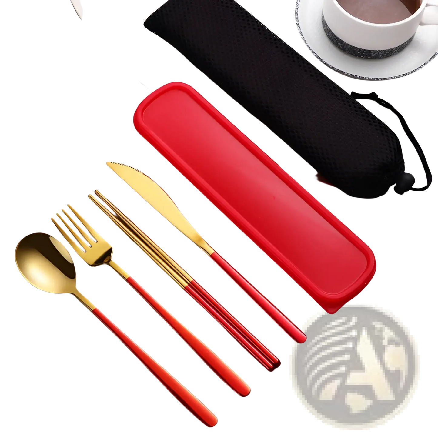 Stainless Steel Portable Cutlery Set with Case