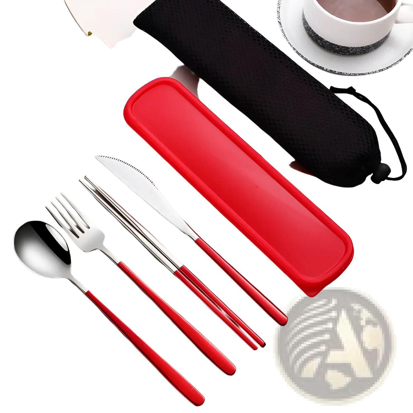 Stainless Steel Portable Cutlery Set with Case