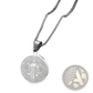 Stainless Steel Saint Benedict Medal Pendant Necklace