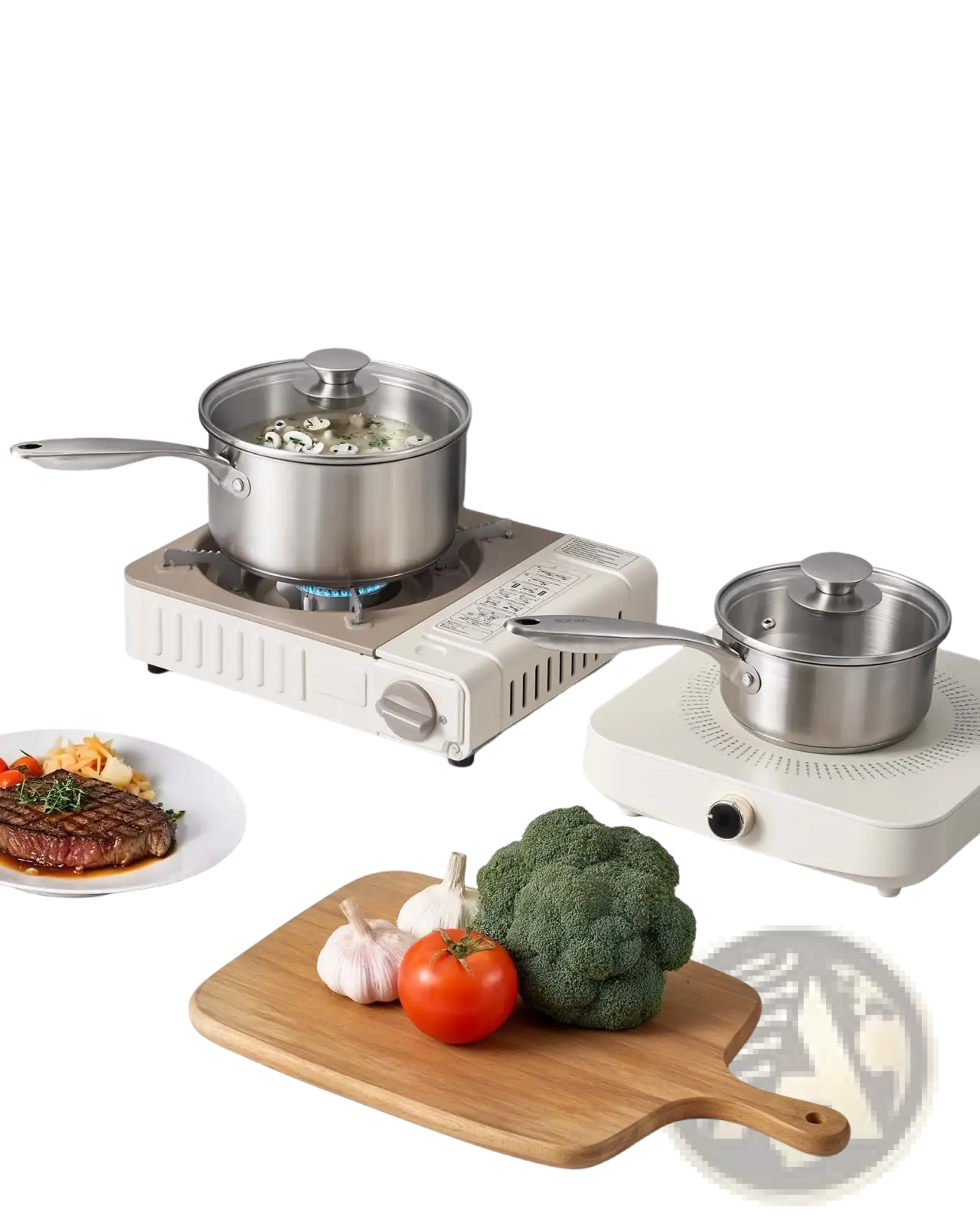 Stainless Steel Saucepan Set 3 Piece Induction Ready