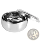 Stainless Steel Shaving Soap Bowl with Lid