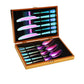 Premium Stainless Steel Steak Cutlery Set in Wooden Box