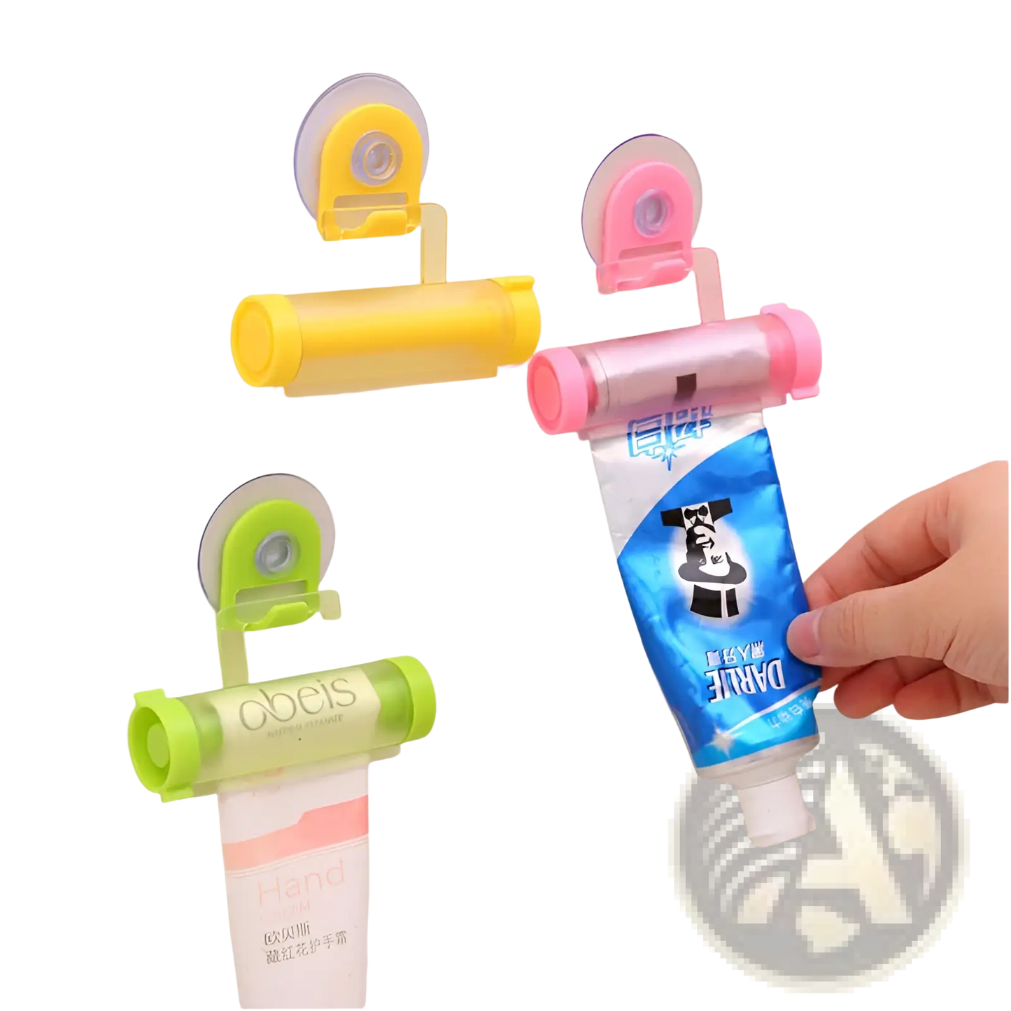 Stainless Steel Toothpaste Squeezer and Holder Set