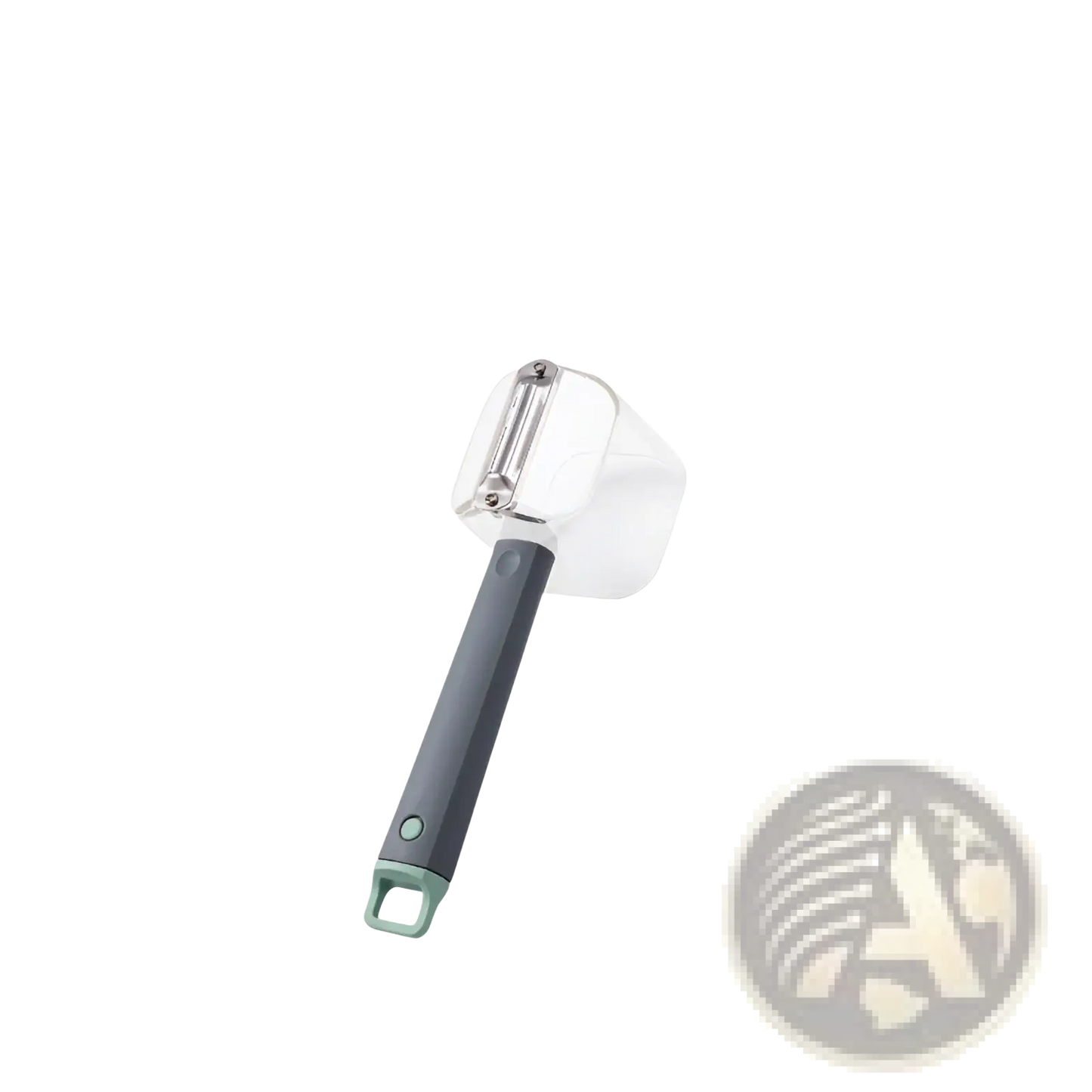Stainless Steel Vegetable Peeler with Gray Handle
