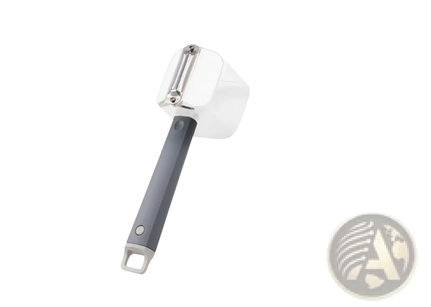 Stainless Steel Vegetable Peeler with Gray Handle