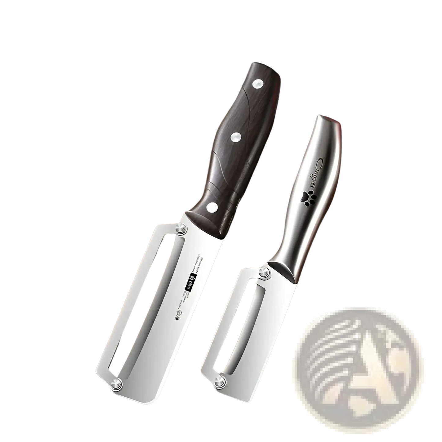 Stainless Steel Vegetable Peeler with Wood Handle