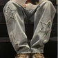 Men's Y2k Star Applique Baggy Streetwear Jeans