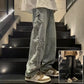 Men's Y2k Star Applique Baggy Streetwear Jeans