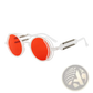 Steampunk Round Sunglasses with Double Spring Legs