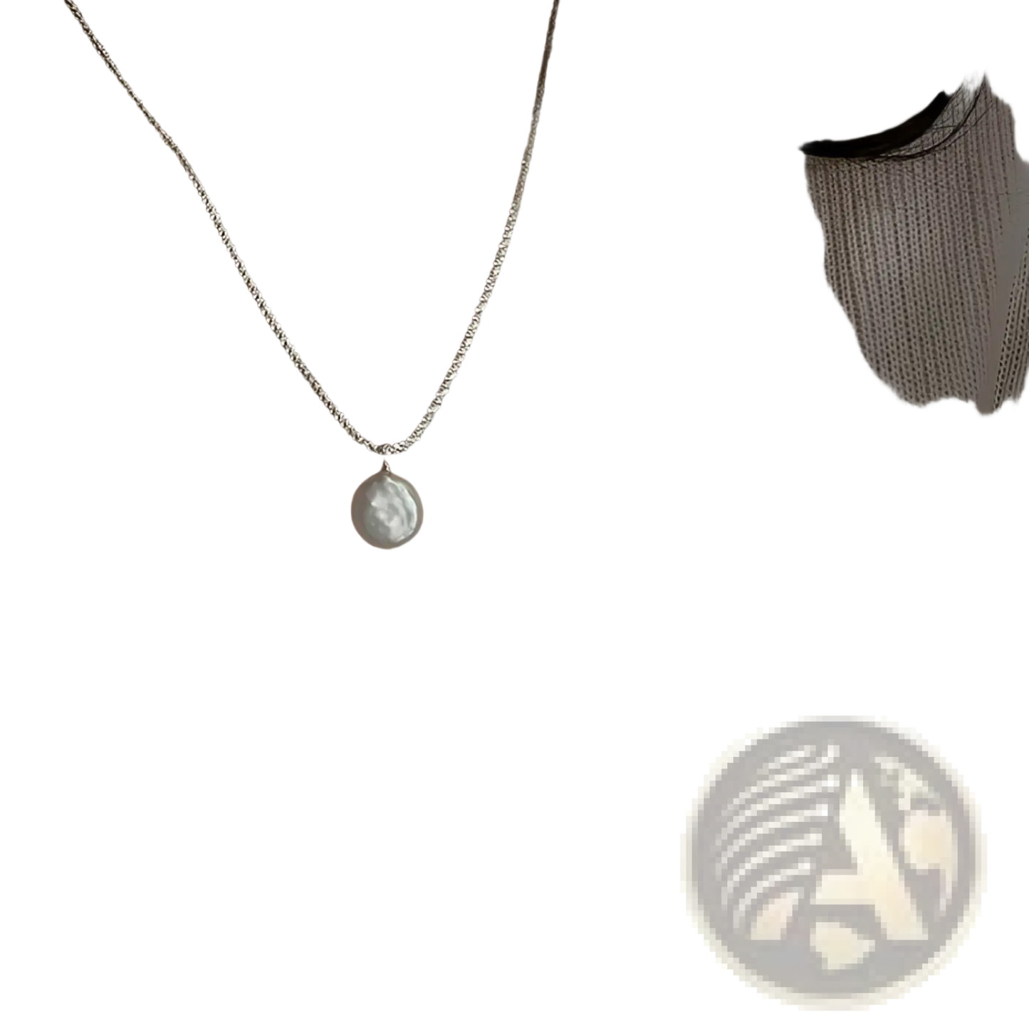 Sterling Silver Baroque Pearl Starry Sky Necklace