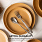 12-Piece Stoneware Dinnerware Sets With Mugs  Microwave & Dishwasher Safe Non-Toxic Dinner Plates Bowls Set  Stackable Matte Glaze Kitchenware For 3