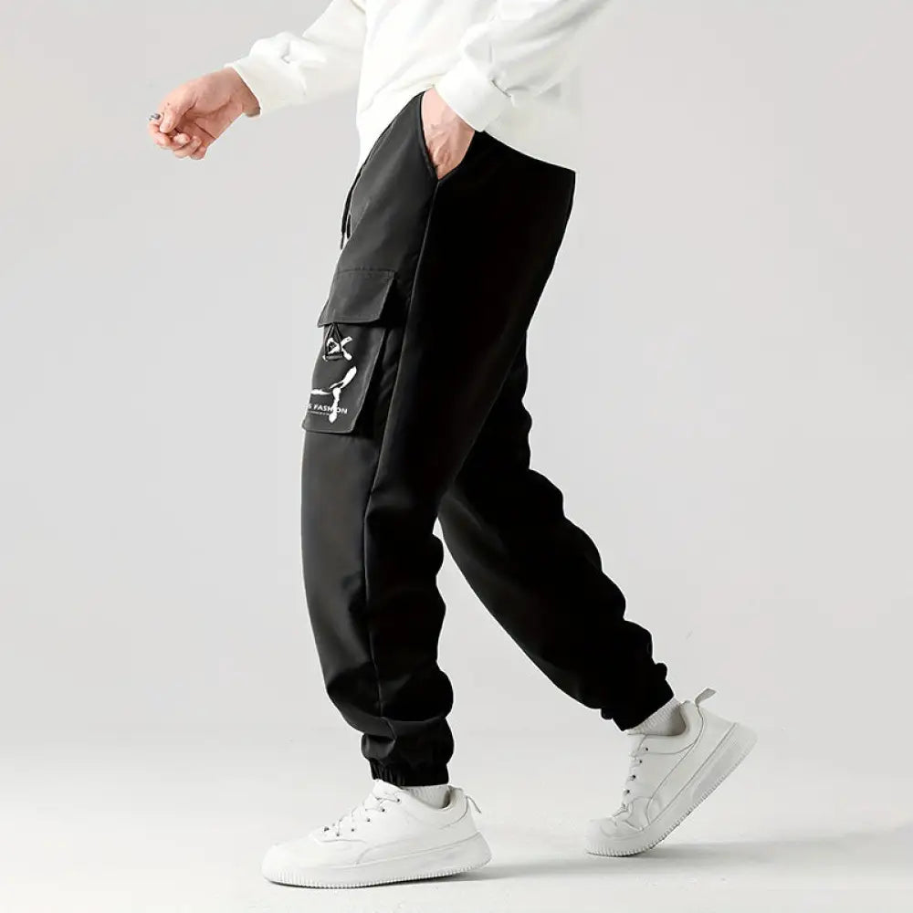 Men's Tactical Wear Resistant Cargo Joggers with Pockets