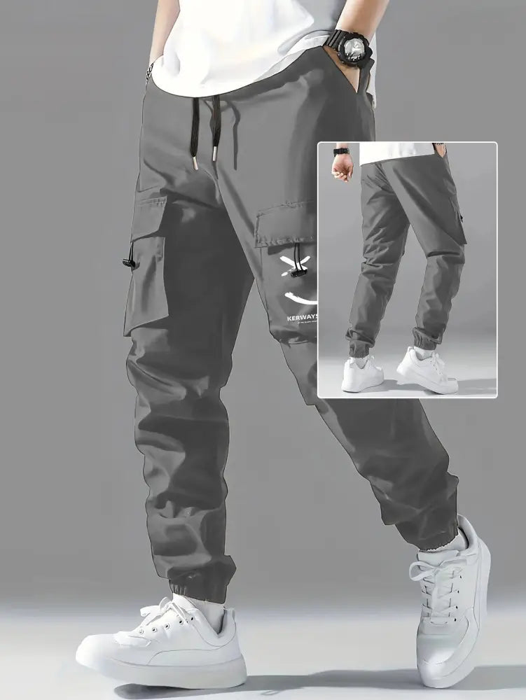 Men's Tactical Wear Resistant Cargo Joggers with Pockets